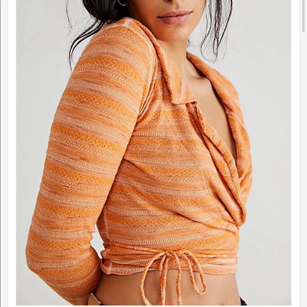 Free People Eloise Wrap Top - Picture 2 of 7